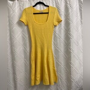 Torn by Ronny Kobo Yellow Mini Dress